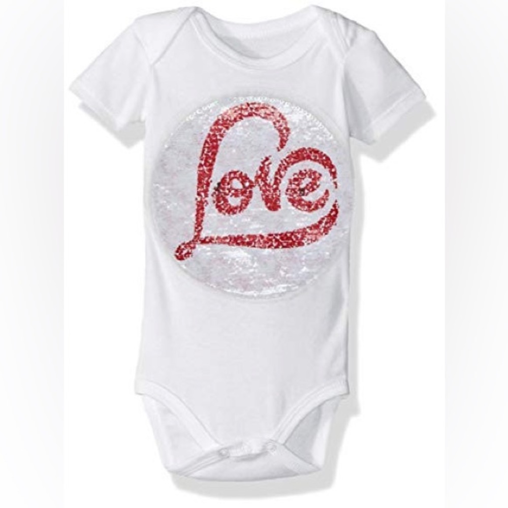 Custom Sequin Baby Bodysuit, 9-12M